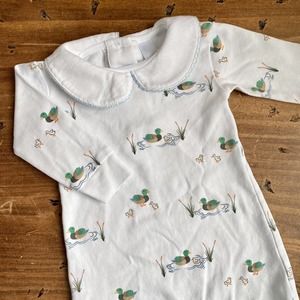 EUC Little English Duck Romper, 12M